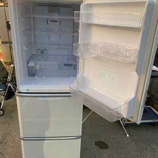 低年式の為激安！SHARP ノンフロン冷凍冷蔵庫 SJ-PW35W-S 350L