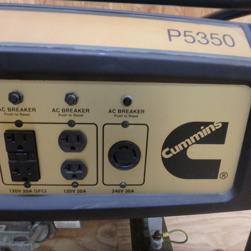 オナン 発電機 P5350 ジャンク品 Onan オーナン 接地3P 携帯発電