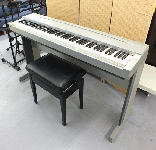 YAMAHA/ヤマハ 電子ピアノ P-70S 88鍵盤 2007年製 置台 イス付き シルバー