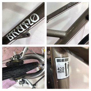 ⬛︎⬛︎Bruno.27インチ、革サドル ティアグラ、ロードバイク