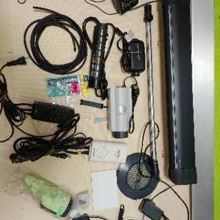 アクアリウム 熱帯魚900水槽 上部、外部フィルター等その他もろもろセット