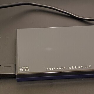 中古美品 I・O DATA USB 3.0／2.0対応ポータブル...