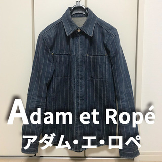【人気】アダムエロペ メンズ　デニムジャケット カバーオール Gジャン