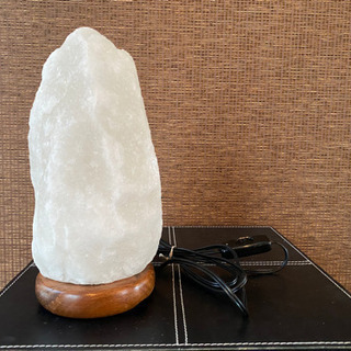 天然岩塩ランプ（白）