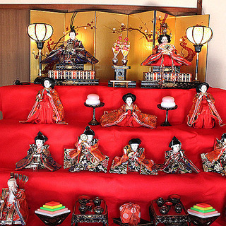 お雛様　七段飾り　庭飾り付き　豪華 フルセット