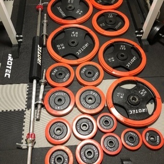 IROTEC ラバーバーベルダンベル140kgセット