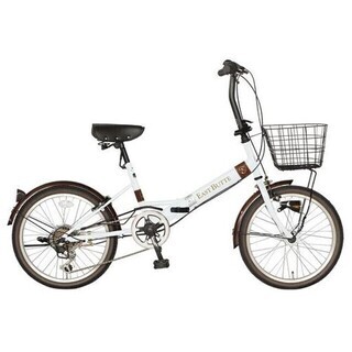 新品！未使用！フォールディングバイク EAST BUTTE(イーストビュート) [外装6段変速 フロントバスケット・LEDオートライト付き] FDS-B206EB-HD
