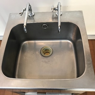 クリナップ ステンレス製 1槽シンク 流し台 60cm×60cm×80cm 厨房 飲食店 ①