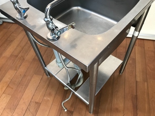 クリナップ ステンレス製 1槽シンク 流し台 60cm×60cm×80cm 厨房 クリナップ ステンレス製 1槽シンク 流し台 60cm×60cm×80cm 厨房