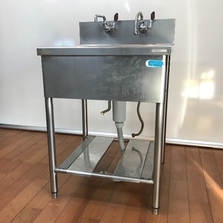 クリナップ ステンレス製 1槽シンク 流し台 60cm×60cm×80cm 厨房 飲食店 ②