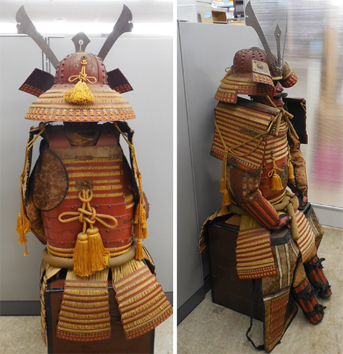 甲冑 赤備え 鎧兜 等身大 具足櫃 武具 サムライ 侍 戦国武将 武士