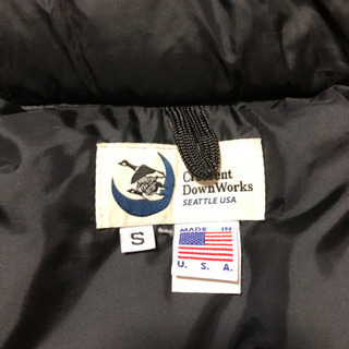 クレセントダウンワークス　ダウンジャケット　メンズ　ブラック