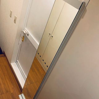 終了 お洒落姿見自立型全身鏡賃貸でも壁に取り付け可能オフホワイト2 10まで コウ 自由が丘の家具の中古あげます 譲ります ジモティーで不用品の処分