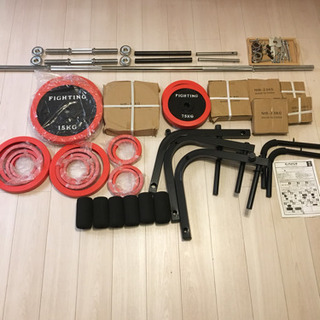 最終値下げ！！美品☆ファイティングロード ホームビルダーセット100ｋｇ