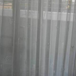 レースカーテン(白色透かし編み窓かけ)