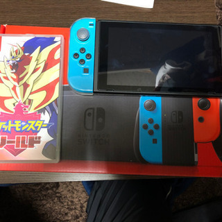 ニンテンドースイッチ新モデル ポケモンシールド付き TPUカバー付き