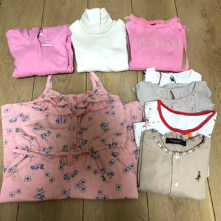 女の子80サイズ冬〜春服8点まとめ売り