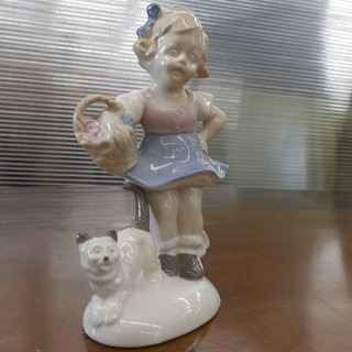 ▷陶器人形 2体セット 王冠マーク GDR 旧東ドイツ製 フィギュリン 