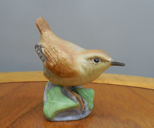 ▶ロイヤルウースター 鳥の陶器人形 WREN レン ミソサザイ フィギュリン 野鳥  royal worcester ペイペイ対応 札幌 西野店