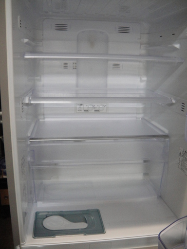 2009年製 三菱 3ドア冷凍冷蔵庫 MR-CU33P-C 331L 大型冷蔵庫 自動製氷  