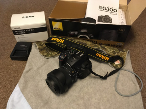 【美品】デジタル一眼レフカメラ　Nikon D5300 レンズセット