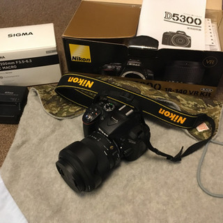 【美品】デジタル一眼レフカメラ　Nikon D5300 レンズセット
