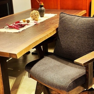 weDOstyle ウィドゥ・スタイル ダイニングテーブルセット テーブル チェア ベンチ 4点セット 茶 中古品