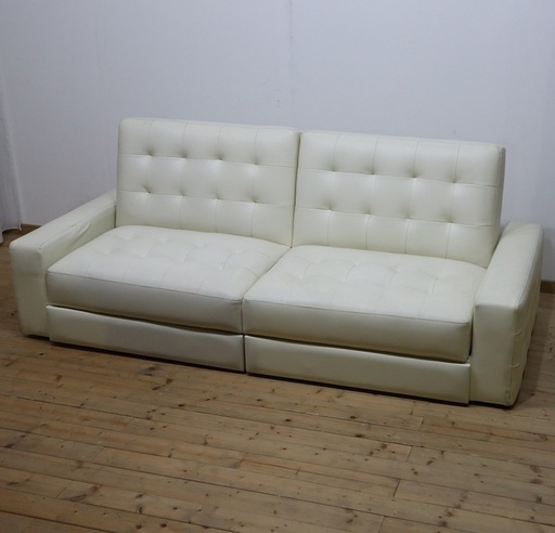 左右がそれぞれ倒せるソファベッド 長期保管 汚れあり 日本の匠 蒲池のソファの中古あげます 譲ります ジモティーで不用品の処分