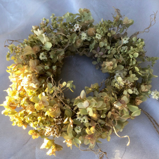 受注制作紫陽花が素敵なふんわり春リース お花の雑貨屋さん 松山の生活雑貨の中古あげます 譲ります ジモティーで不用品の処分