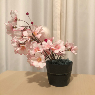 桜の造花アレンジメント