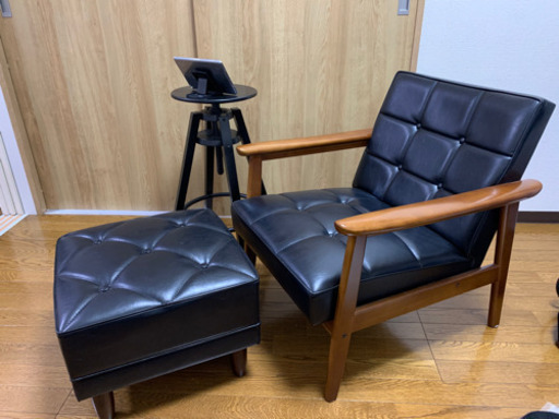 1点のみ】カリモク60 オットマン ブラック定価26400円商品