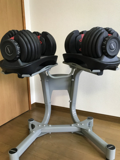 可変式ダンベル ラック付き まさき 町田のフィットネス トレーニングの中古あげます 譲ります ジモティーで不用品の処分