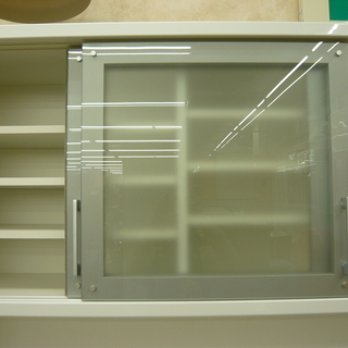 レンジボード　白　エナメル　幅118㎝　大川家具　カップボード　ダイニングボード　札幌　西岡店