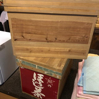 茶箱　木箱　二個セット【昭和レトロ】