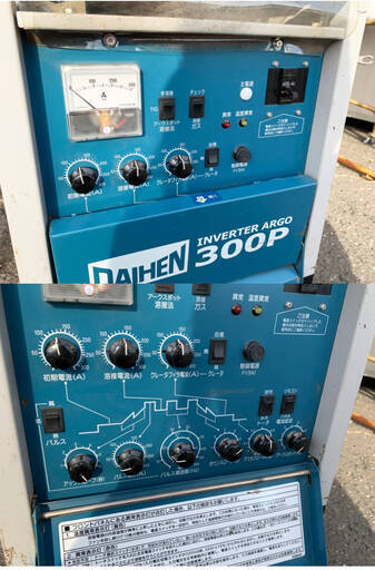 DAIHEN/ダイヘン インバータ直流TIG溶接機 VRTP-300(S-6)2016年製 インバータアルゴ 300P 200V 付属コード有り 中古品 現状渡し品