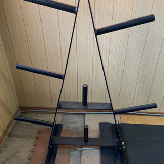 バーベル140kgセット、プレートラック