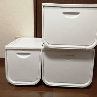 アイリスオーヤマ 収納ボックス 3個セット 扉付きタイプの収納ボックス