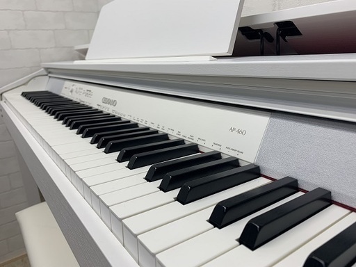 【美品】CASIO電子ピアノ AP-460WE【無料配送可能】 電子ピアノ カシオ AP-460WE ※送料無料(一部地域) 配送可能、美品です！