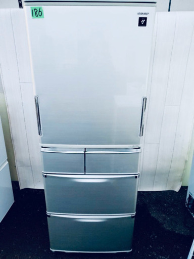186番 SHARP✨ ノンフロン冷凍冷蔵庫❄️  SJ-XW44S-N‼️
