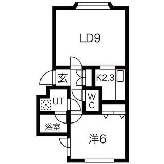 ✨市電西線6条5分✨完全分離型大人気間取り❗ネット・Wi-Fi無...