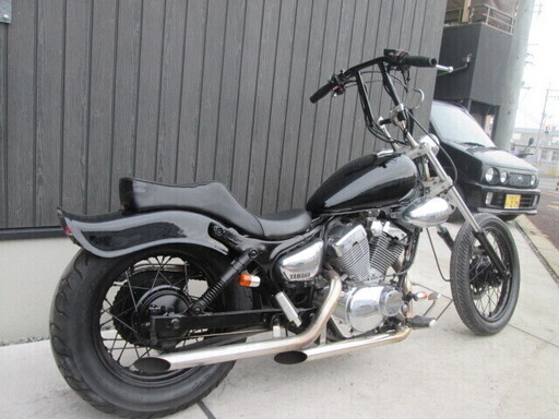 ☆ビラーゴ250 後期型 ロング カスタム 外装塗装済み！セル1 快調です