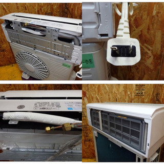 (4458-08)HITACHI 日立ルームエアコン 白くまくん ステンレスクリーン RAS-JT36AE8 2011年製 12畳程度 中古品