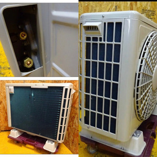 (4458-08)HITACHI 日立ルームエアコン 白くまくん ステンレスクリーン RAS-JT36AE8 2011年製 12畳程度 中古品