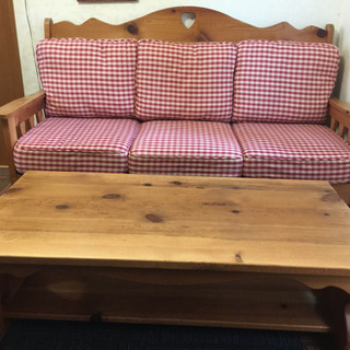 存在感抜群！！カントリーソファー トリプル 3人掛け