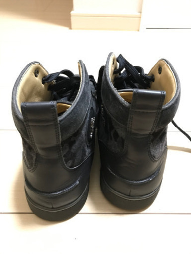 値下げ中 クリスチャンルブタン レザーカモフラハイカットスニーカー