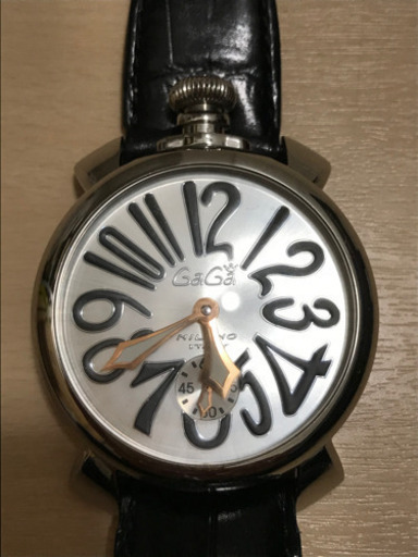 人気 大幅値下げ　美品　ガガミラノ　腕時計　マヌアーレ48mm 裏スケ 腕時計