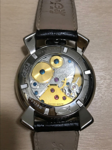 大幅値下げ 美品 ガガミラノ 腕時計 マヌアーレ48mm 裏スケ