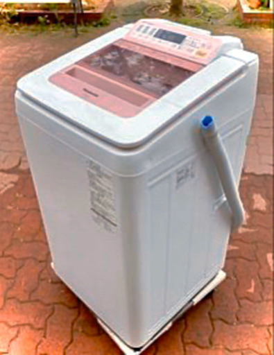 Panasonic 洗濯機7kg人気インバーターピンク色配送無料当日配送‼️