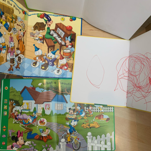 ミッキーマジックペンセット絵本4冊 ディズニー英語システム Dwe ま みどりののキッズ用品 幼児教育 の中古あげます 譲ります ジモティーで不用品の処分