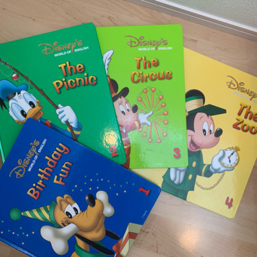 ミッキーマジックペンセット絵本4冊 ディズニー英語システム Dwe ま みどりののキッズ用品 幼児教育 の中古あげます 譲ります ジモティーで不用品の処分
